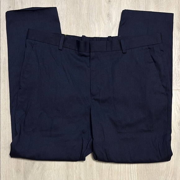🔥BUNDLESALE Mens 36/30 Perry Ellis Very Slim Stretch Dress Pants - Navy - Picture 1 of 5